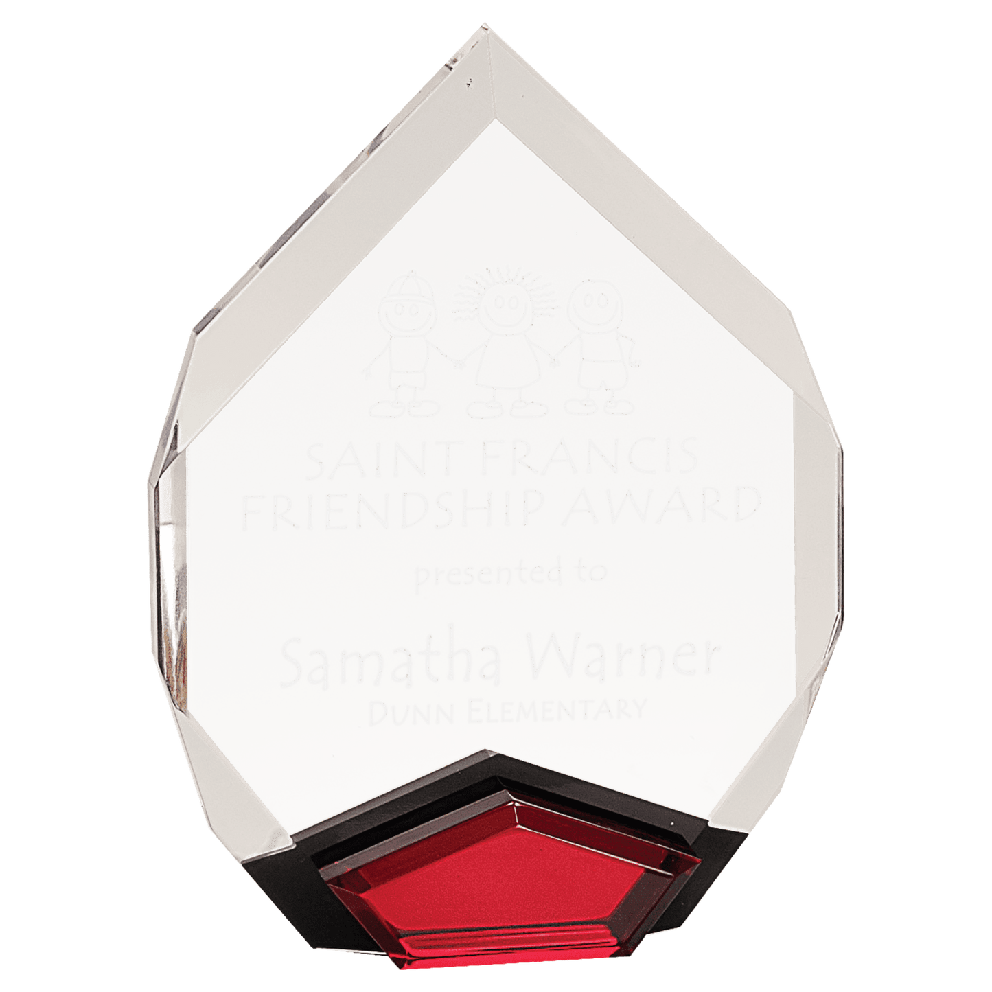 6" x 8" Red Marquis Acrylic