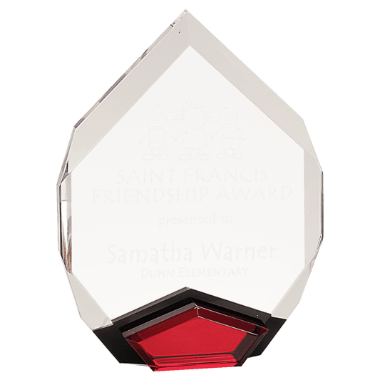 6" x 8" Red Marquis Acrylic