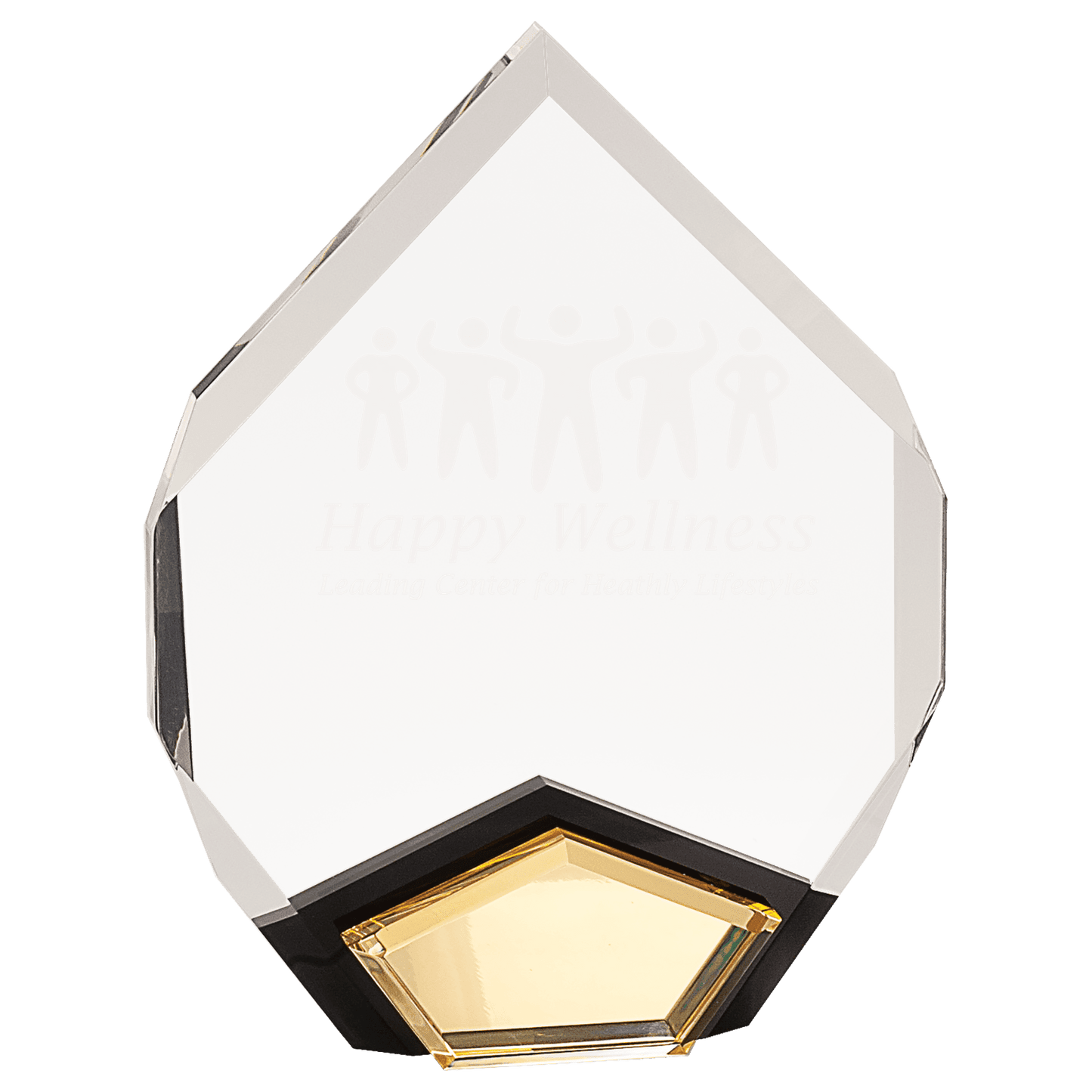 7" x 9" Gold Marquis Acrylic