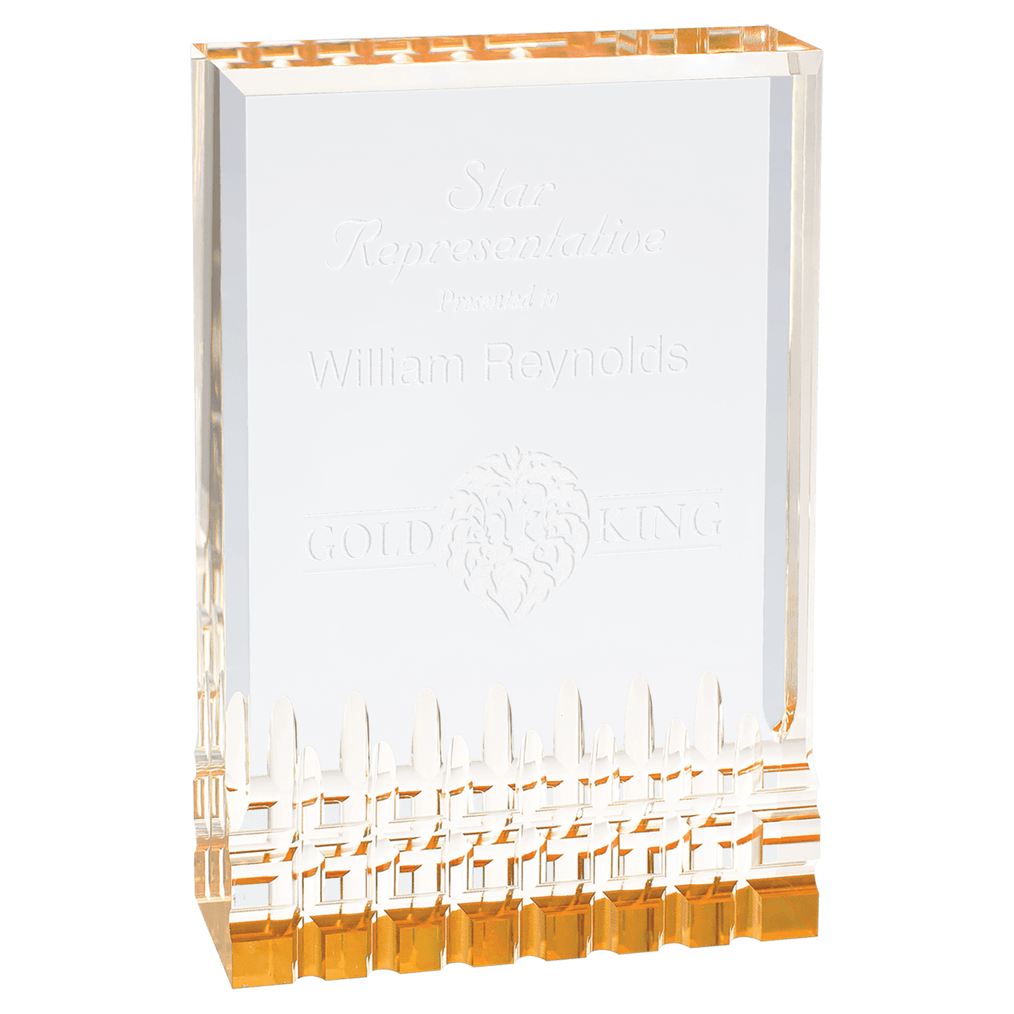 4 1/4" x 6" Gold Mirage Acrylic