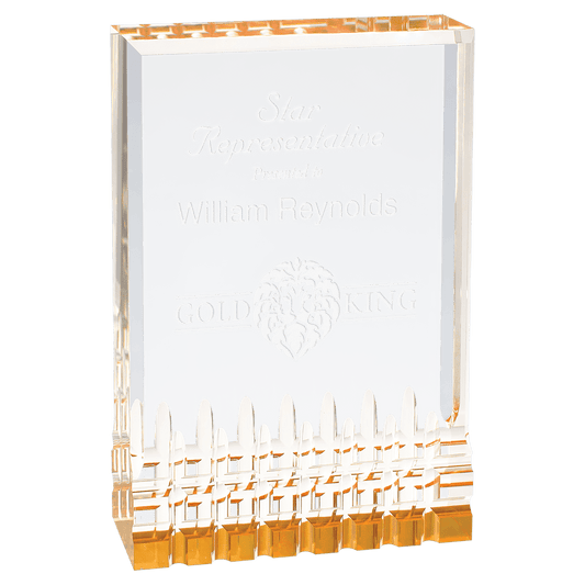 4 1/4" x 6" Gold Mirage Acrylic