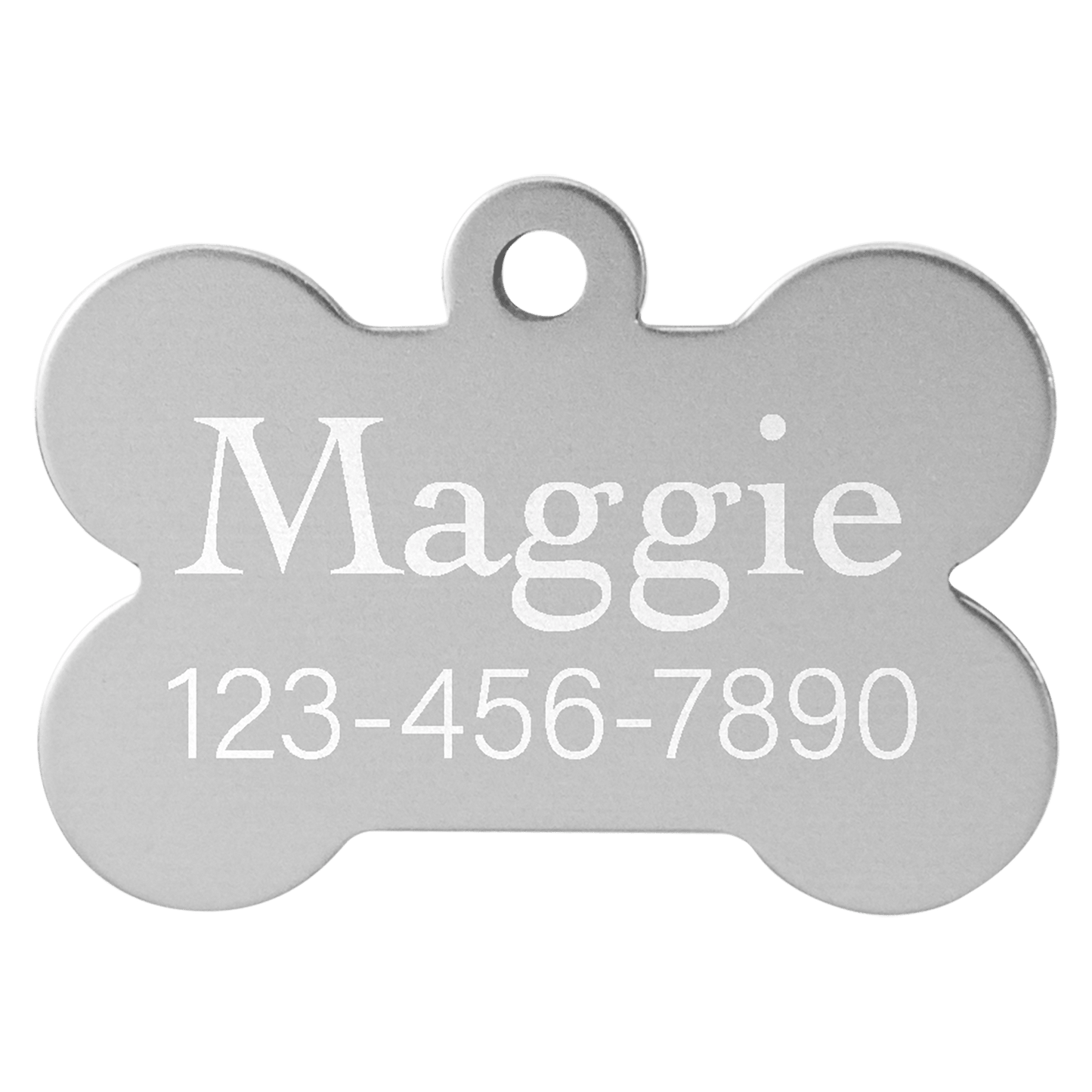 Pet ID Tags – Heart, Bone, & Round Shapes | Personalized with Optional Swarovski Bling