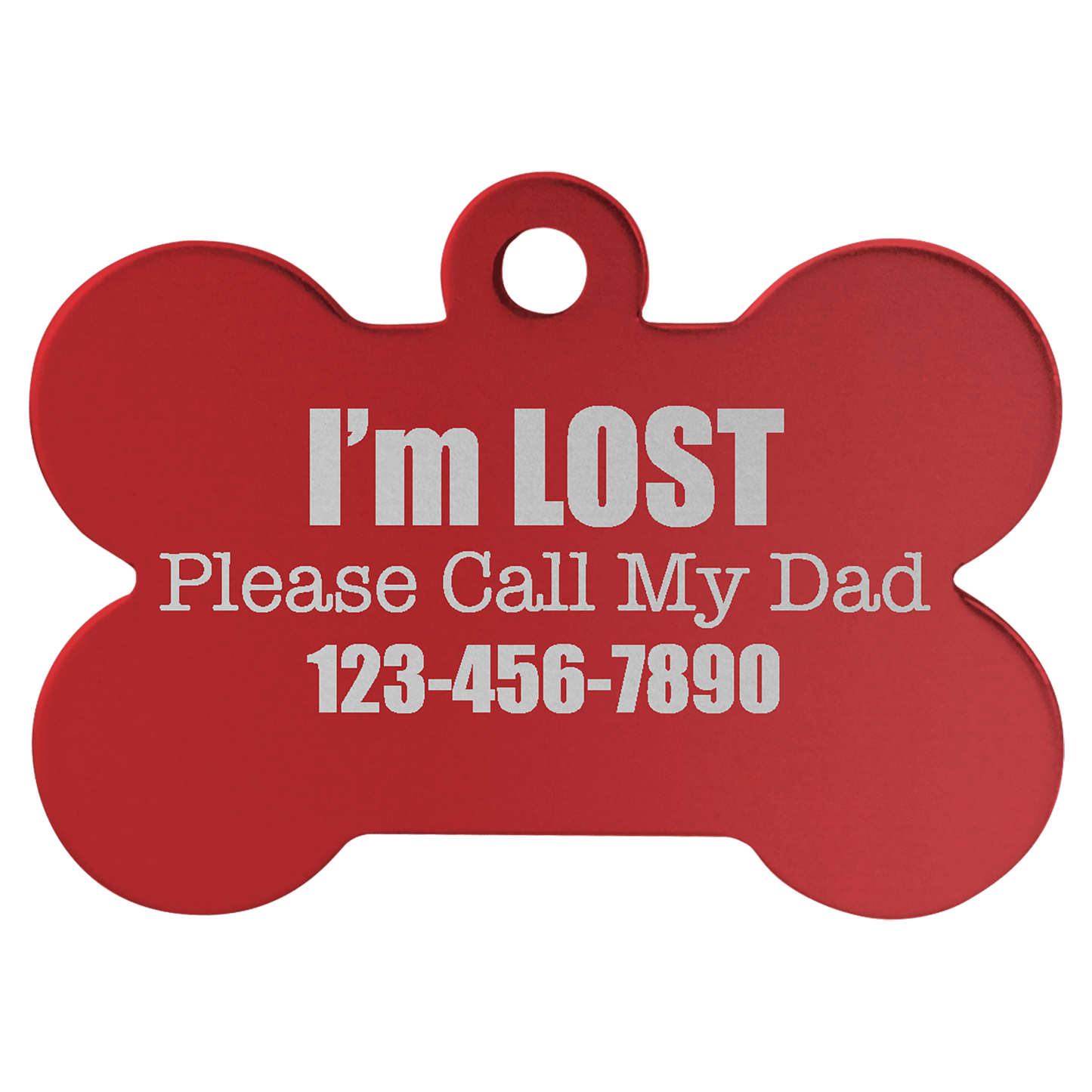 Pet ID Tags – Heart, Bone, & Round Shapes | Personalized with Optional Swarovski Bling