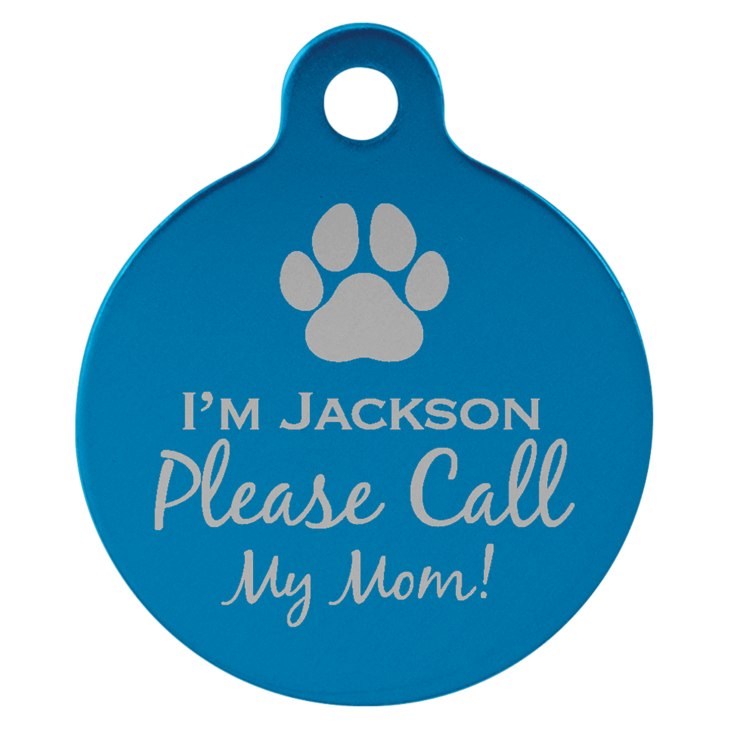 Pet ID Tags – Heart, Bone, & Round Shapes | Personalized with Optional Swarovski Bling