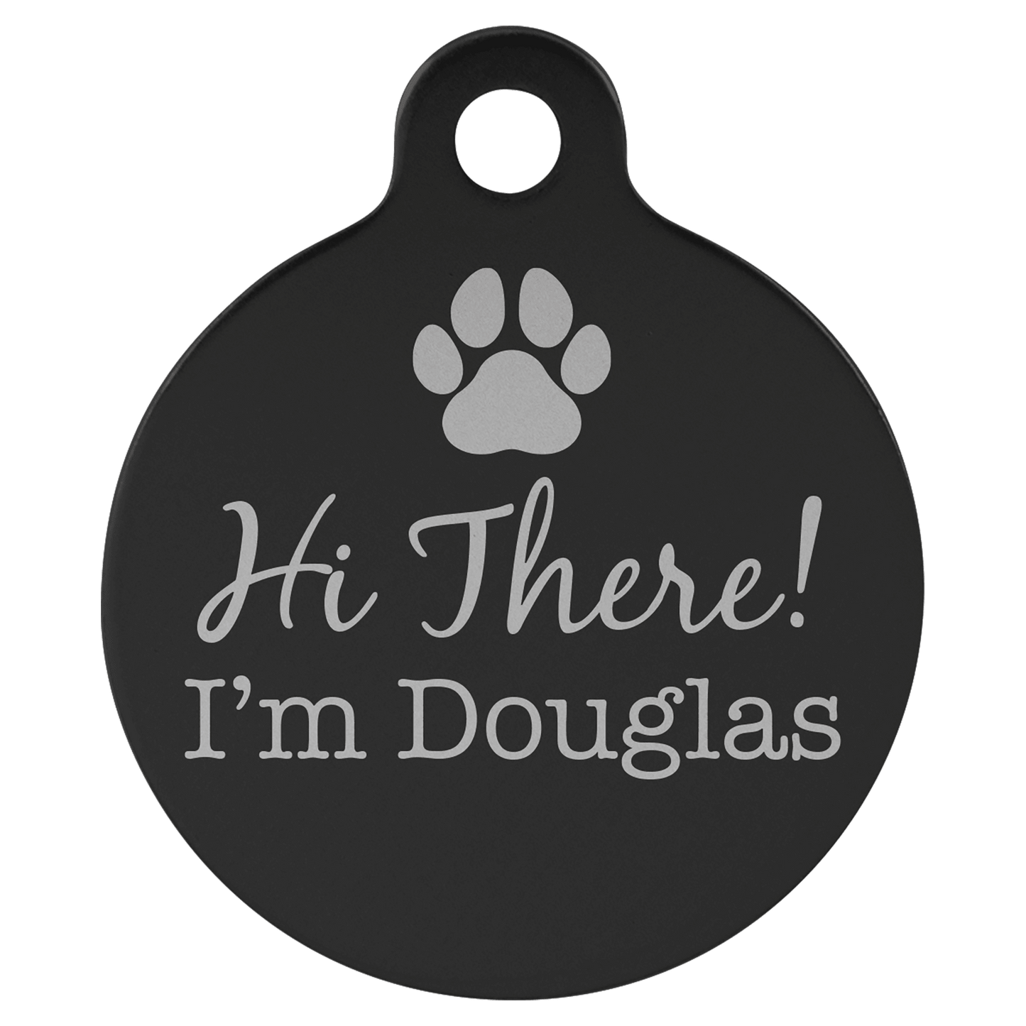 Pet ID Tags – Heart, Bone, & Round Shapes | Personalized with Optional Swarovski Bling
