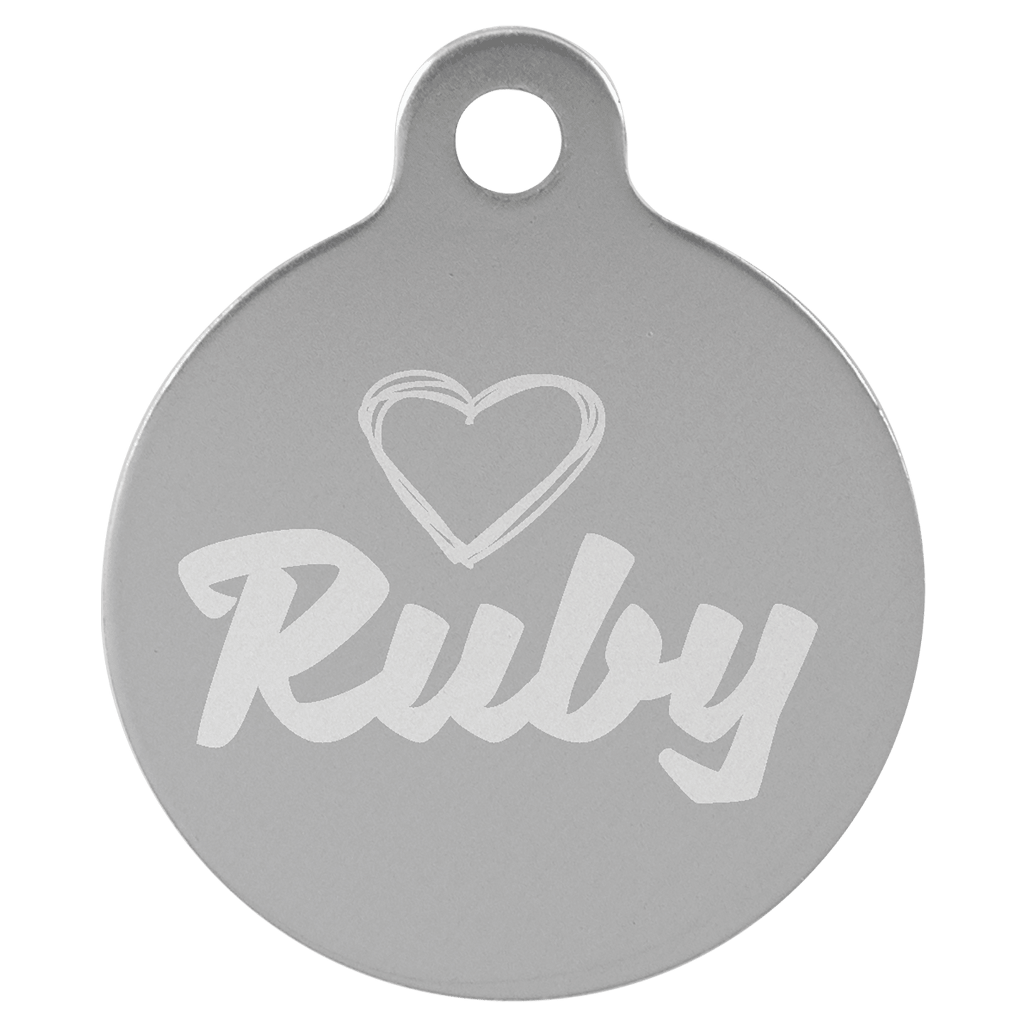 Pet ID Tags – Heart, Bone, & Round Shapes | Personalized with Optional Swarovski Bling