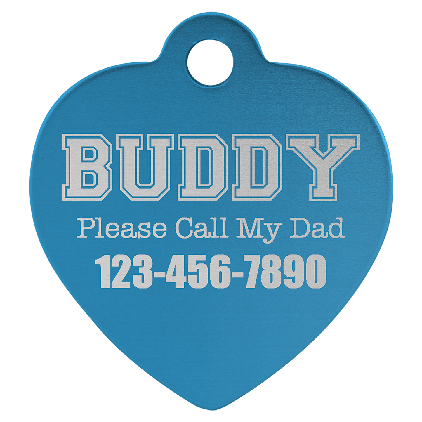 Pet ID Tags – Heart, Bone, & Round Shapes | Personalized with Optional Swarovski Bling