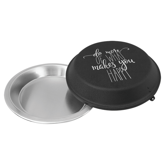 Aluminum Pie Pan with Black Powder Coated Lid