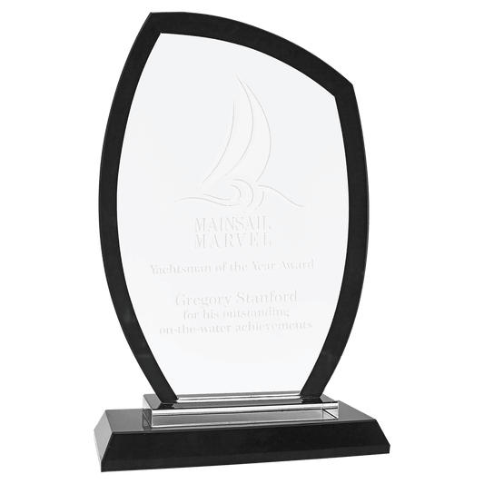 7 1/2" Peak Black Regal Glass