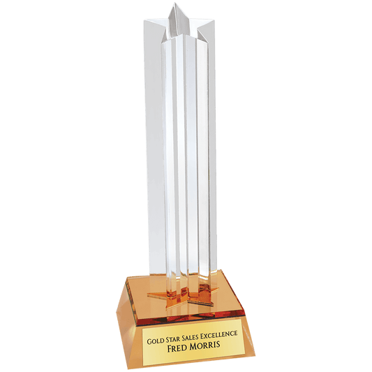 Gold Star Column Acrylic