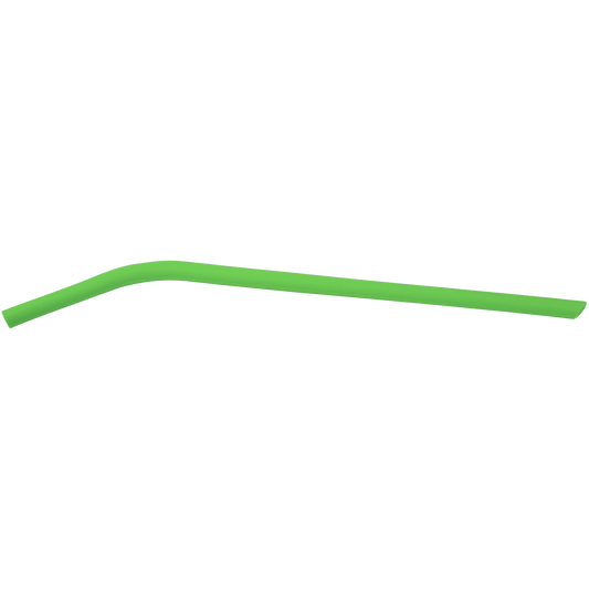 Green Silicone Straw