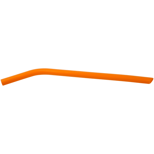 Orange Silicone Straw
