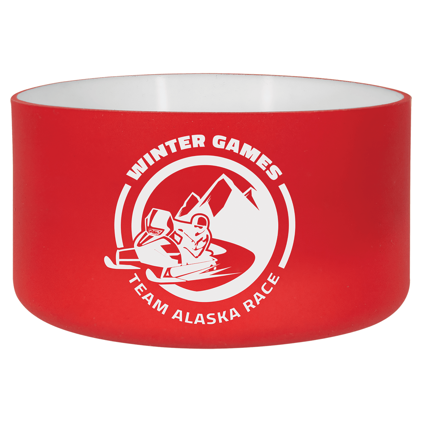 Red/White Polar Camel Silicone Bottle Boot-40 oz.