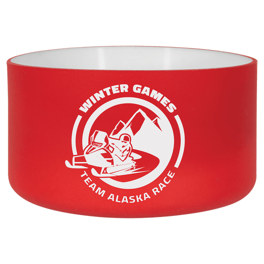 Red/White Polar Camel Silicone Bottle Boot-40 oz.