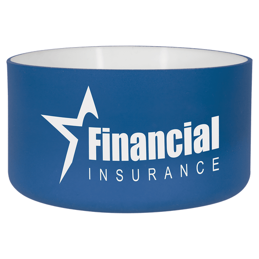 Blue/White Polar Camel Silicone Bottle Boot-40 oz.