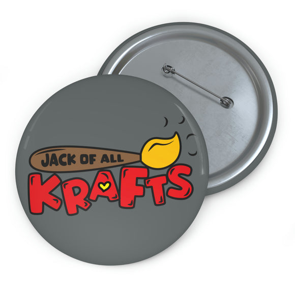 Jack of All Krafts Pin Buttons