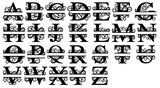 Swirl Letter Monogram