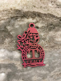 Snowman Monogram Ornament