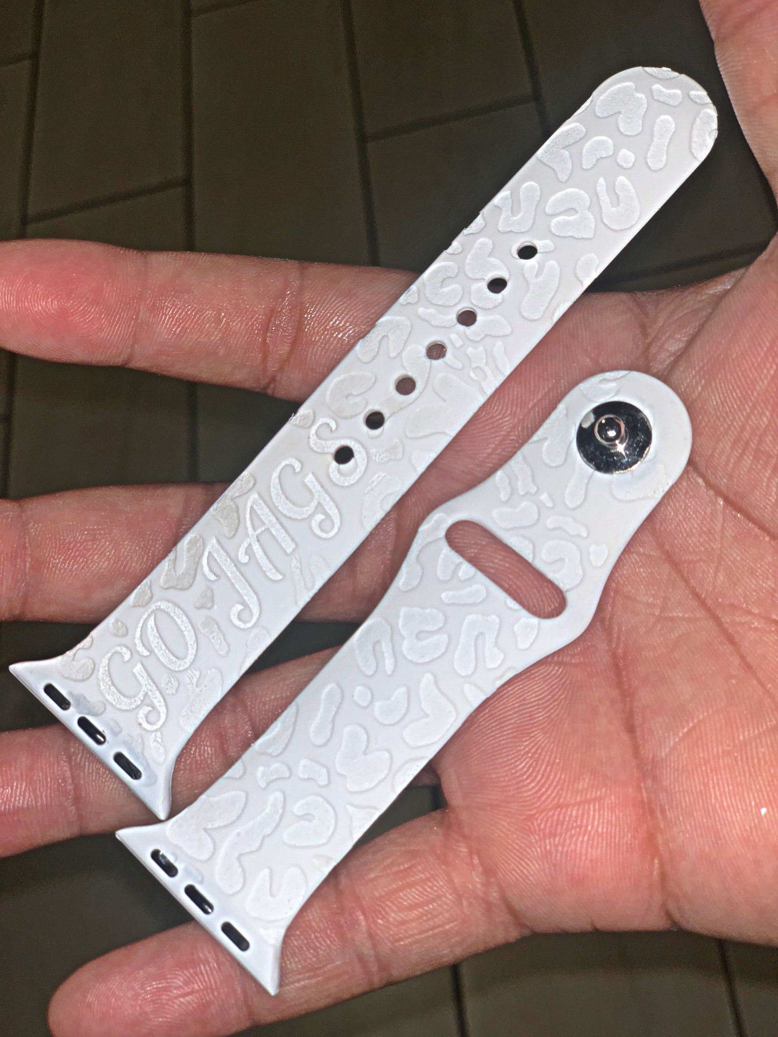 CowboyLeopards Toy Design Engraved Apple Watch Strap